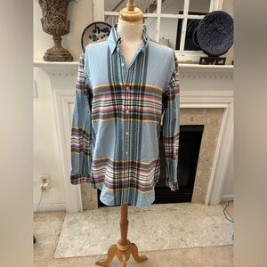 Ralph Lauren Indian Madras Plaid Button Down Shirt